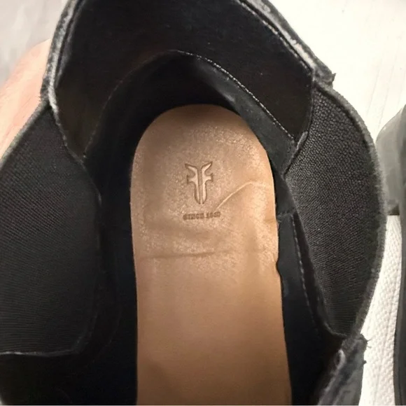 Frye Mallory Chelsea Black Leather Boots - Picture 5 of 9